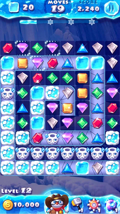 A spiral ice board with a small ranger snowman waiting below